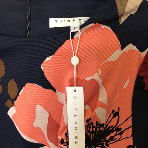 Trina Turk Splendid Bell Sleeve Floral Dress NWT - Picture 3 of 6